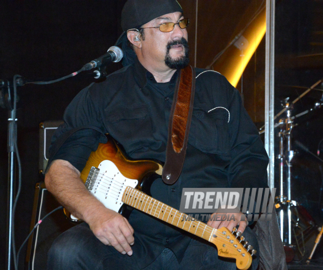 Steven Seagal in Baku. Azerbaijan, Dec.15, 2015  